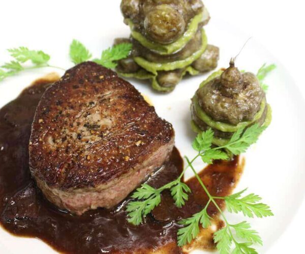 rinderfilet mit aritschocken Filet vom Rind