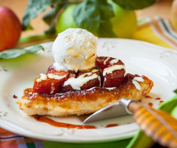 Tarte Tatin mit Calvadoseis
