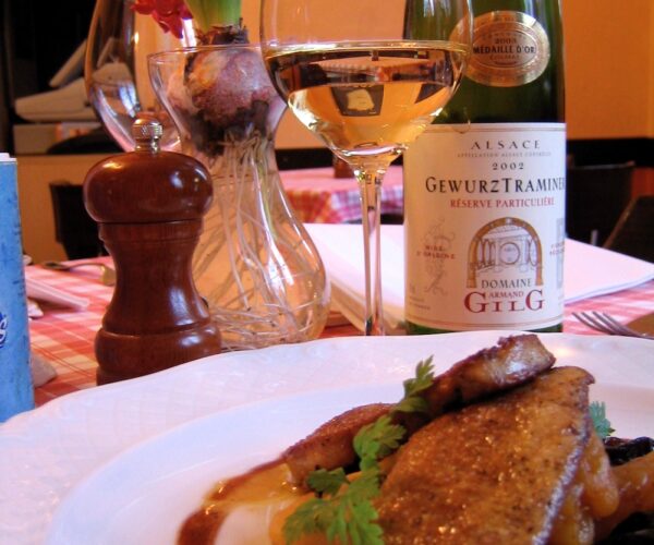 Elsässer Gewürztraminer zur Foie gras