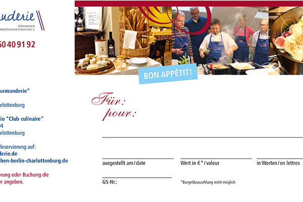 Gourmanderie-Gutschein